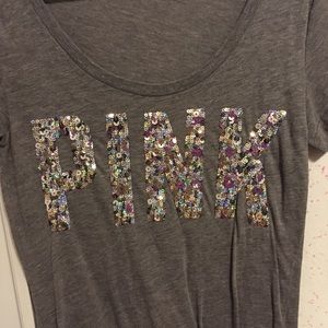 Gray sequin shirt